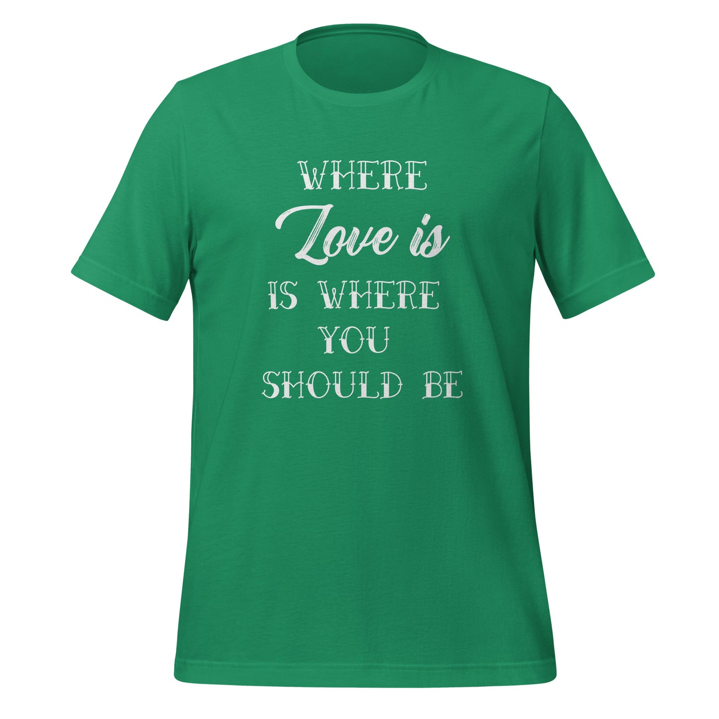 Where Love Is, Is Where You Should Be