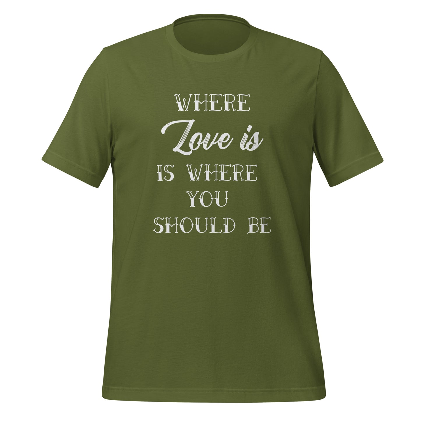 Where Love Is, Is Where You Should Be