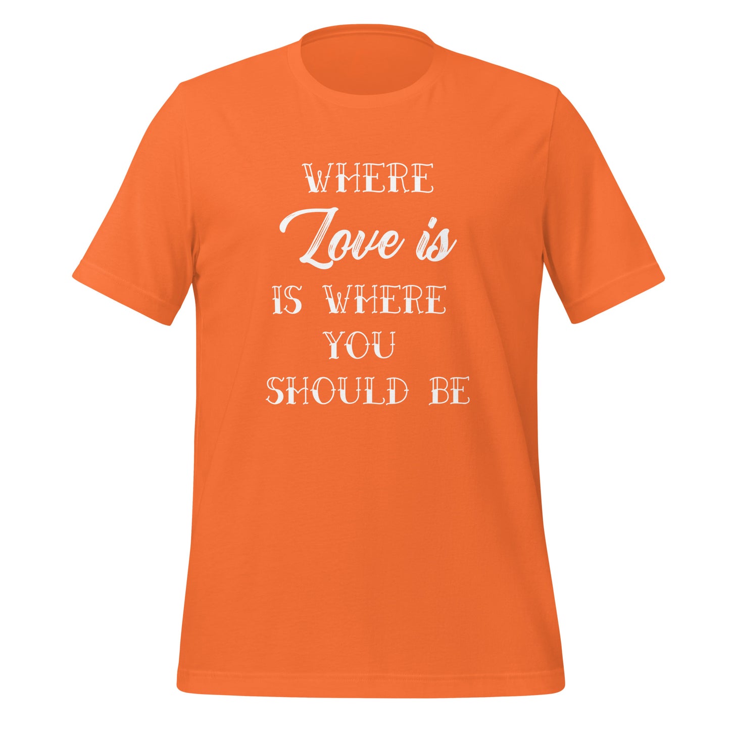 Where Love Is, Is Where You Should Be